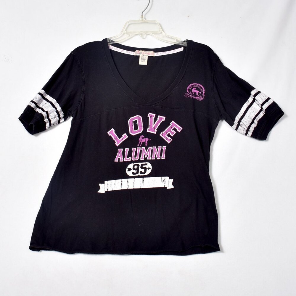 JJ Authentic Women's Tee Shirt Love Alumni Size Large V Neck